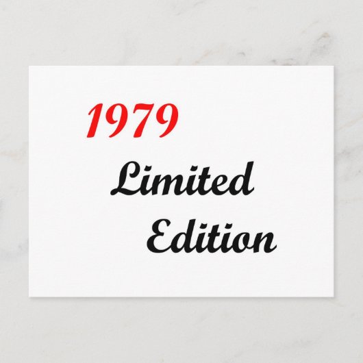Carte Postale 1979 Edition limitée (Devant)