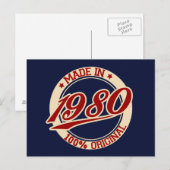 CARTE POSTALE 1980 (Devant / Derrière)