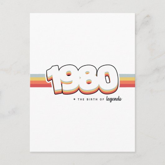 Carte Postale 1980 La naissance des légendes (Devant)