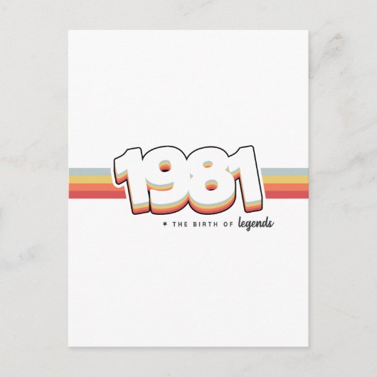 Carte Postale 1981 La naissance de légendes (Devant)