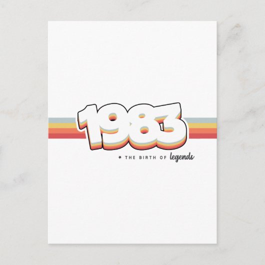 Carte Postale 1983 La naissance de légendes (Devant)