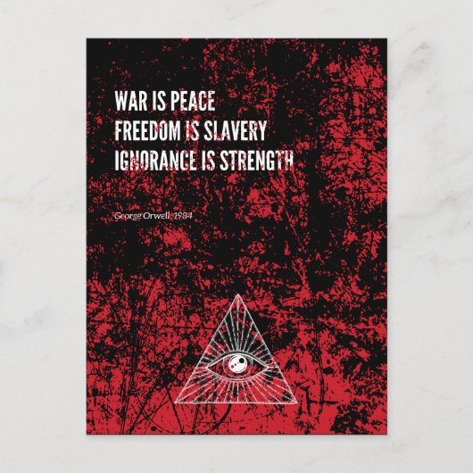 Carte Postale 1984 George Orwell War (Devant)