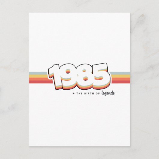 Carte Postale 1985 La naissance des légendes (Devant)