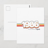 Carte Postale 1986 La naissance des légendes (Devant / Derrière)