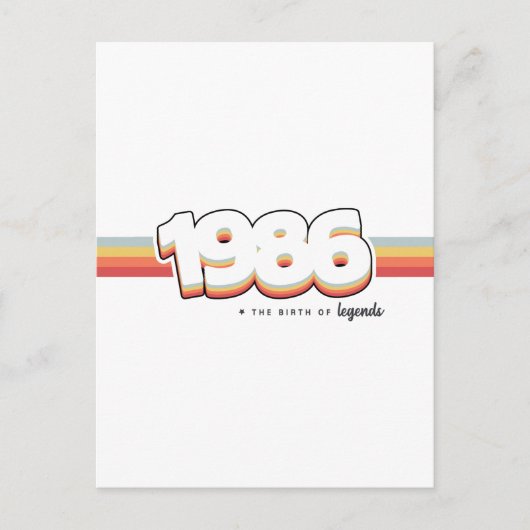 Carte Postale 1986 La naissance des légendes (Devant)
