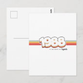 Carte Postale 1988 La naissance de légendes (Devant / Derrière)