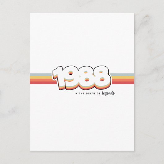 Carte Postale 1988 La naissance de légendes (Devant)
