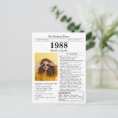 Carte Postale 1988 Newspaper Birthday  (Debout devant)