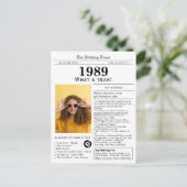 Carte Postale 1989 Newspaper Birthday  (Debout devant)