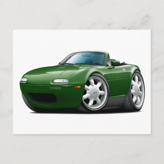 Carte Postale 1990-98 Miata Green Car (Devant)