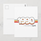 Carte Postale 1990 La naissance des légendes (Devant / Derrière)