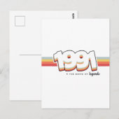 Carte Postale 1991 La naissance de légendes (Devant / Derrière)