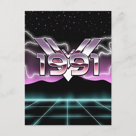 Carte Postale 1991 Tech noir (Devant)