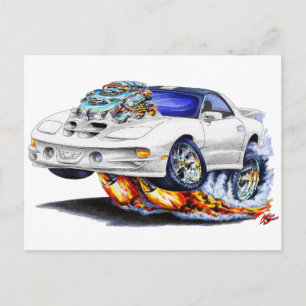 Carte Postale 1998-02 Firebird Trans Am White Car