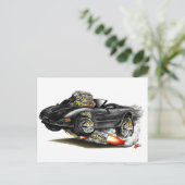 Carte Postale 1998-2004 Corvette Black Convertible (Debout devant)