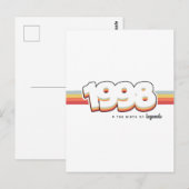 Carte Postale 1998 La naissance des légendes (Devant / Derrière)