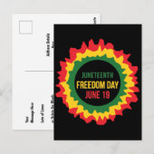 Carte Postale 19 juin Libération de la Liberté (Devant / Derrière)