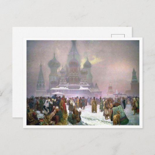 Carte Postale #19 L'abolition du servage en Russie, Mucha (Devant / Derrière)