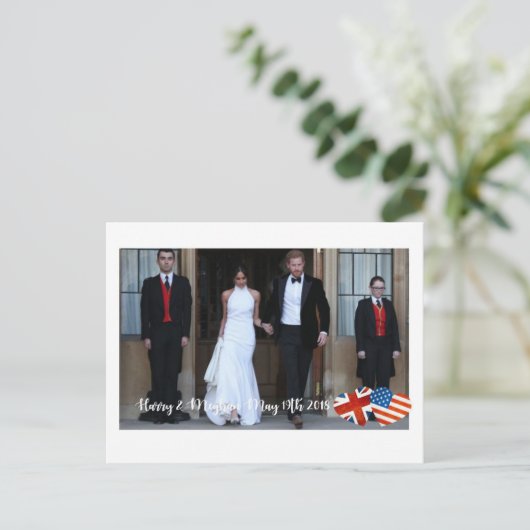 Carte Postale 19 mai 2018 : Quand Harry a épousé Meghan (Debout devant)