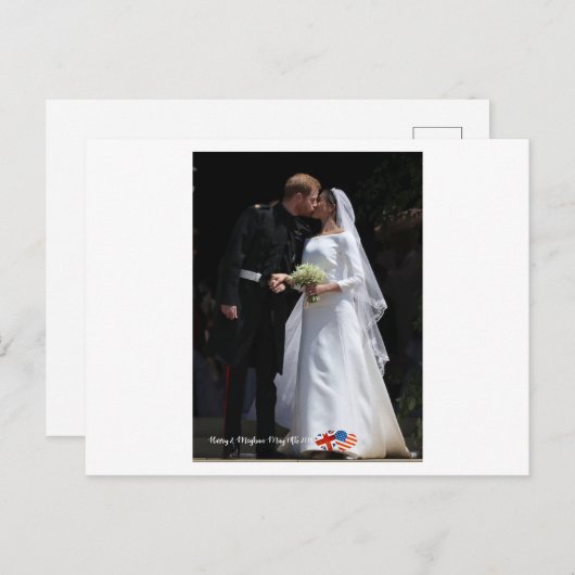 Carte Postale 19 mai 2018 : Quand Harry a épousé Meghan (Devant / Derrière)