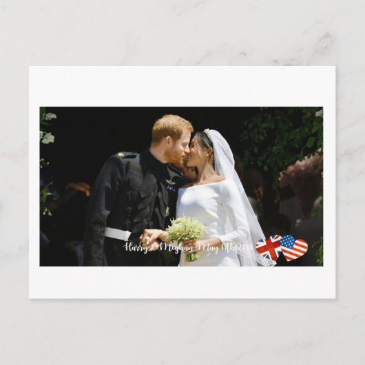 Carte Postale 19 mai 2018 : Quand Harry a épousé Meghan (Devant)