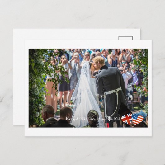Carte Postale 19 mai 2018 : Quand Harry a épousé Meghan (Devant / Derrière)