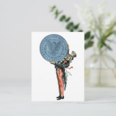 Carte Postale 19C Oncle Sam aime l'argent (Debout devant)