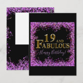 Carte Postale 19e anniversaire  (Devant / Derrière)