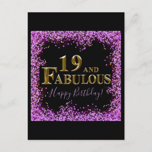 Carte Postale 19e anniversaire  (Devant)