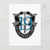 Carte Postale 19e Crest du Groupe des forces spéciales (Devant)