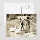 Carte Postale 19ème C. Swans à Paris (Devant / Derrière)