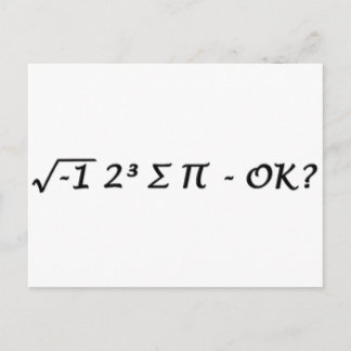 Carte Postale √-1 2³ - J'Ai Mangé Du Tarte D'Accord ?