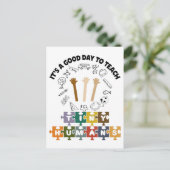 Carte Postale 1/4, C'est une bonne journée pour enseigner aux pe (Debout devant)