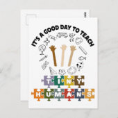 Carte Postale 1/4, C'est une bonne journée pour enseigner aux pe (Devant / Derrière)