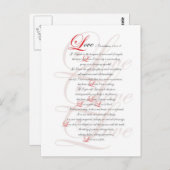 Carte Postale 1 Corinthiens 13 (Devant / Derrière)