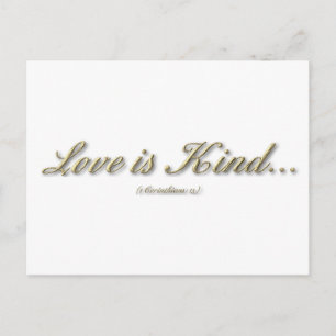 Carte Postale 1 Corinthiens 13 - L'Amour Est Type