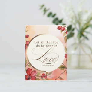 Carte Postale 1 Corinthiens 16:14 Que Tout Ce Que Vous Faites So