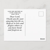 Carte Postale 1 Corinthiens 16 14 Tout en amour Bible Verse (Dos)