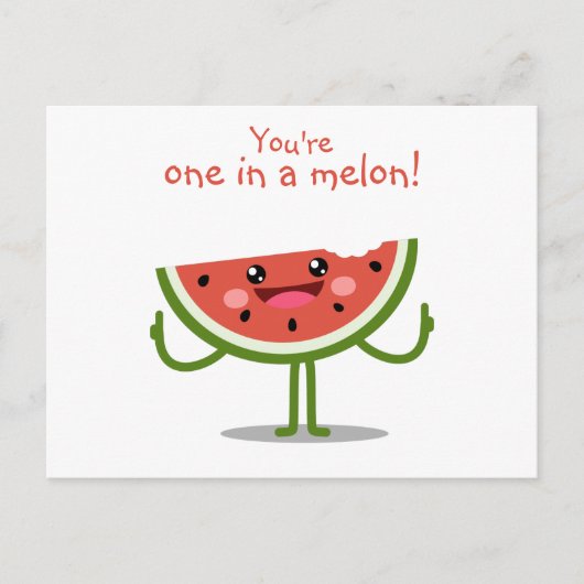 Carte Postale 1 dans un melon (Devant)