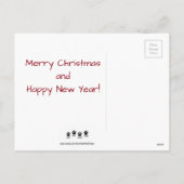 Carte postale 1 de Noël de chiot (Dos)