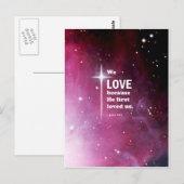 Carte Postale 1 John 4:19 (Devant / Derrière)