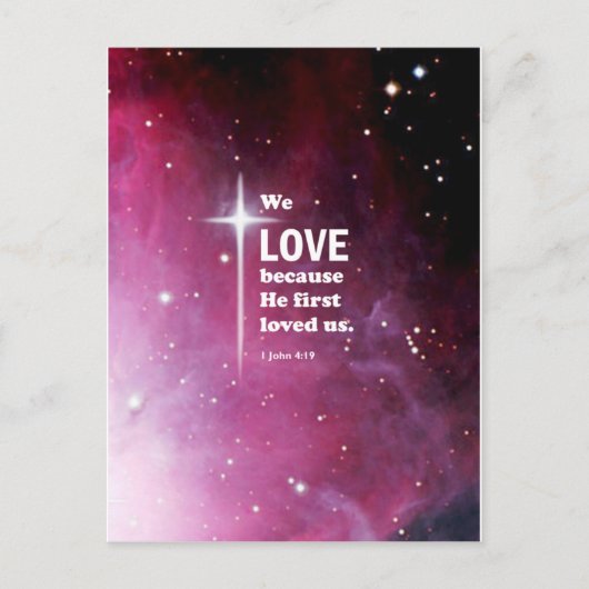 Carte Postale 1 John 4:19 (Devant)