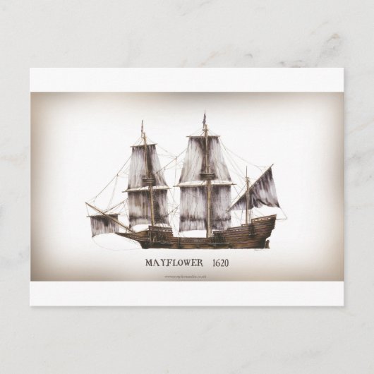Carte Postale 1 mayflower vintage (Devant)