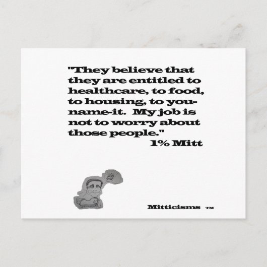 Carte Postale 1 % Mitt (Devant)