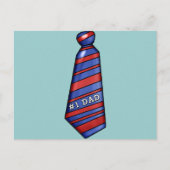 Carte Postale #1 Papa avec Cravate Faux sur T-shirts (Devant)