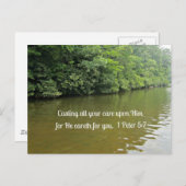 Carte Postale 1 Pierre 5:7 (Devant / Derrière)