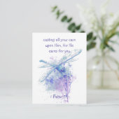 Carte Postale 1 Pierre 5:7 Tirer toute votre attention sur Lui C (Debout devant)