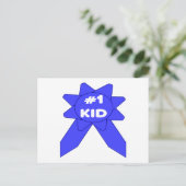 Carte Postale #1 Ruban Bleu Enfant (Debout devant)