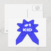 Carte Postale #1 Ruban Bleu Enfant (Devant / Derrière)