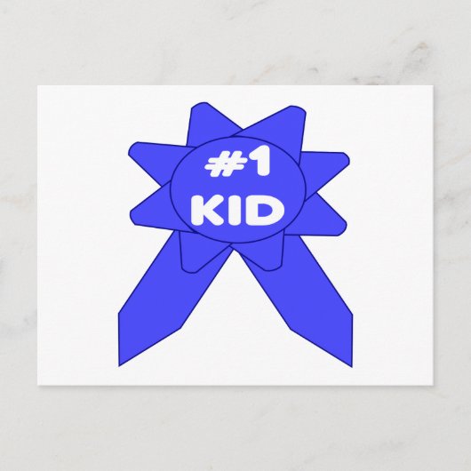 Carte Postale #1 Ruban Bleu Enfant (Devant)